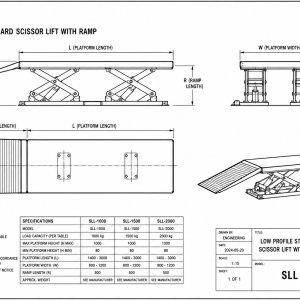 SLL low-profile scissor tables: floor-level access without a pit