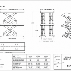 SLV2 vertical double scissor tables: when one stage is not enough