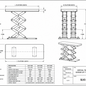 SLV3 vertical triple scissor tables: high reach without a long platform